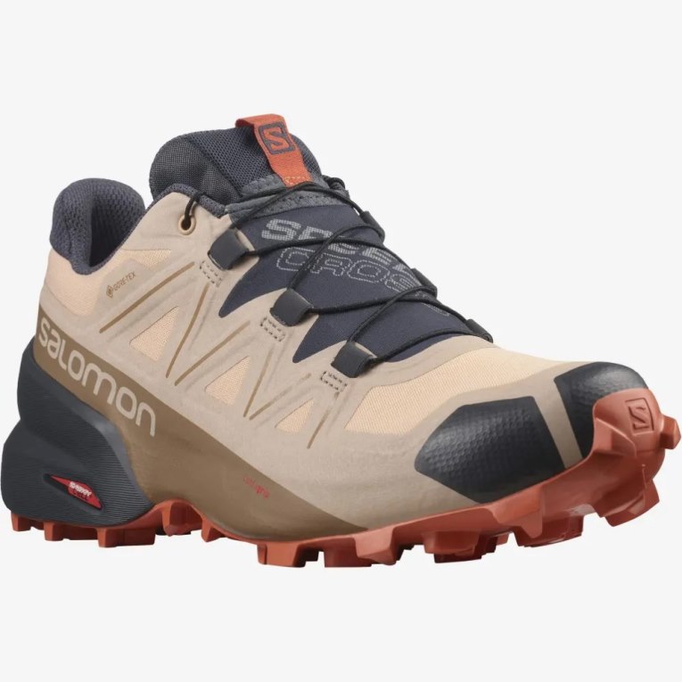Salomon Speedcross 5 GTX Women's Trail Running Shoes Light Brown | CA 82H74